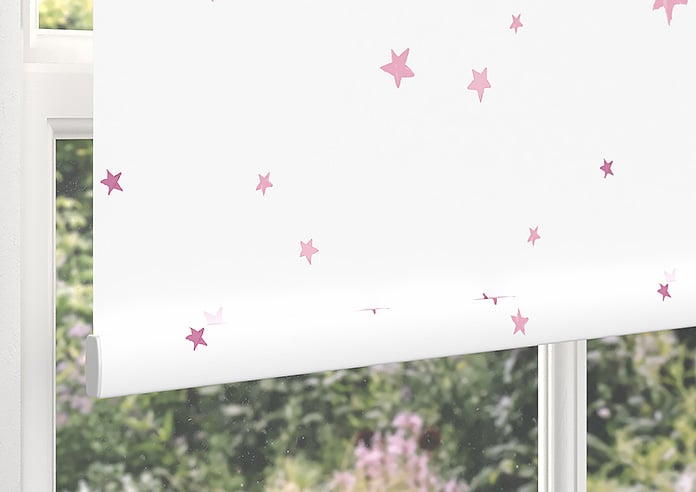 Laura Ashley Painterly Stars, Pink - Roller Blind - Image 4